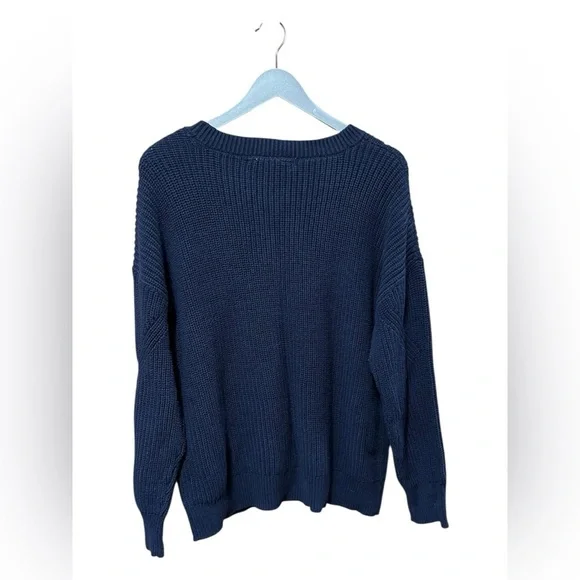 Time and Tru Navy Blue Knit Sweater – Size XXL (20) - Picture 2 of 4